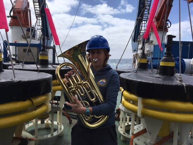 I’m not sure anyone has ever played the Euphonium on the Southern Ocean before so that’s another first for me! 