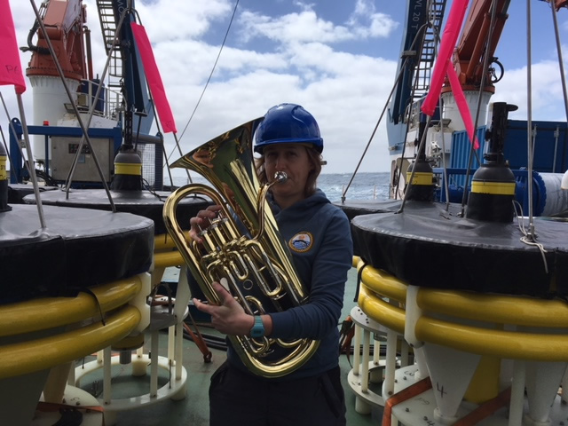 I’m not sure anyone has ever played the Euphonium on the Southern Ocean before so that’s another first for me!